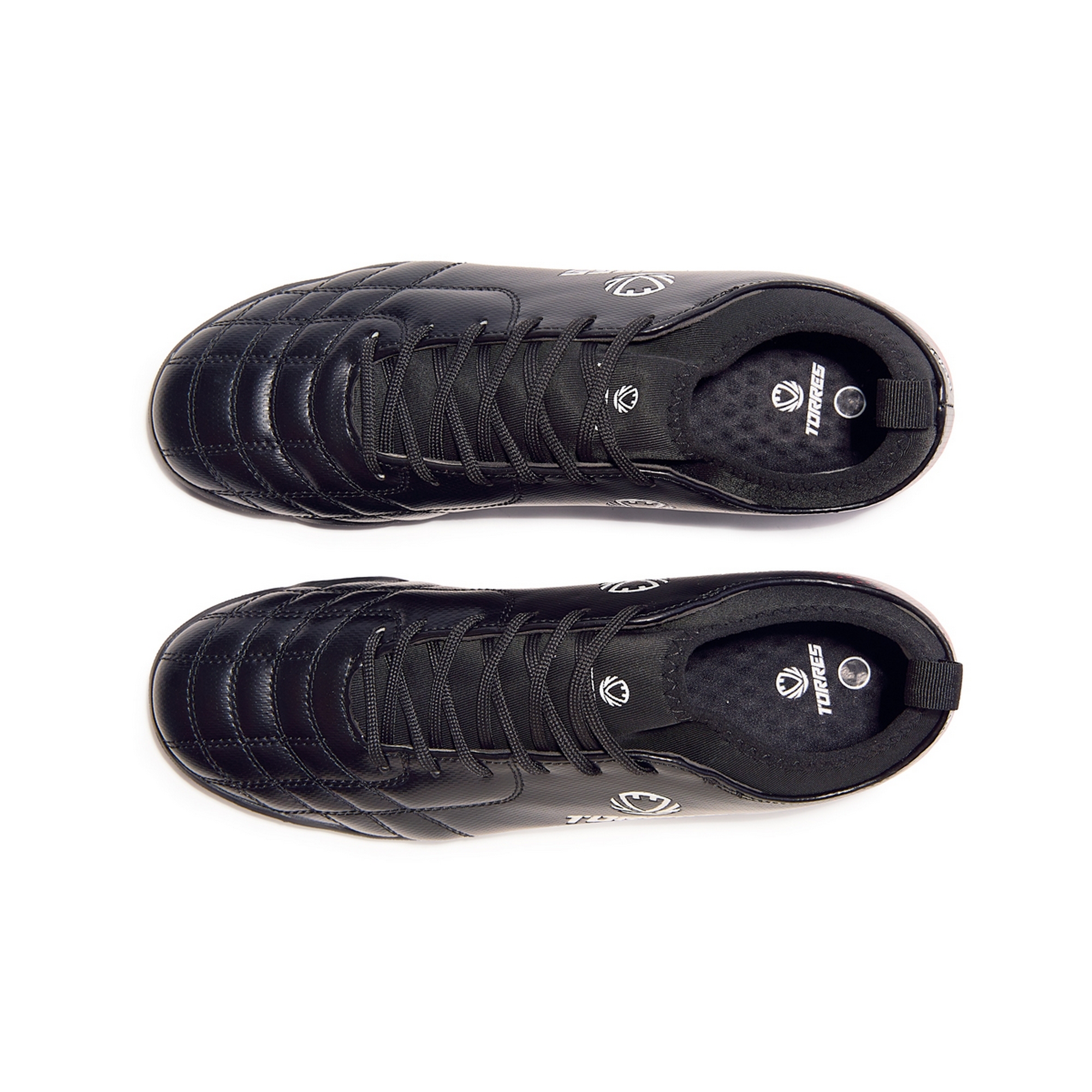 Бутсы футбольные (многошиповки) подростковые Torres BOLA-J TS2342310-124 с носком, чёрный
