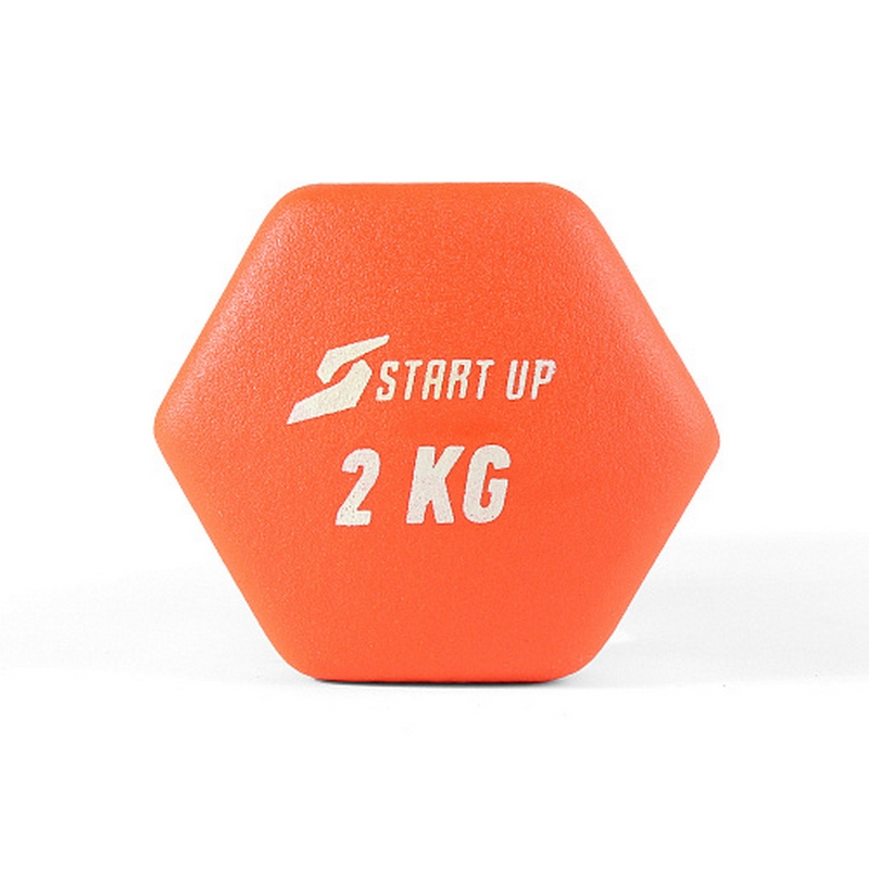 Гантель неопреновая 2кг Start Up HD1201 оранжевый