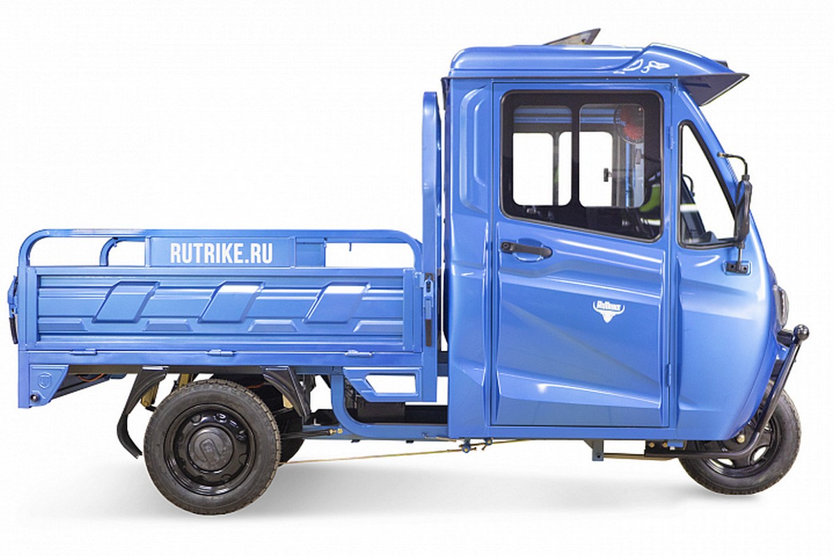 Грузовой электротрицикл RuTrike КАРГО Кабина 1500 60V1000W 022468-2735 серый