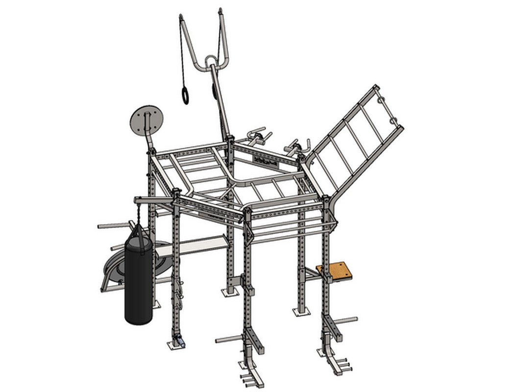 Гексагональная рама для кросс-тренинга Body Solid Club Full Package SR-HEXPROCLUB