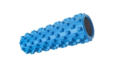 Йога ролик полнотелый 45х14см Sportex E43737 синий