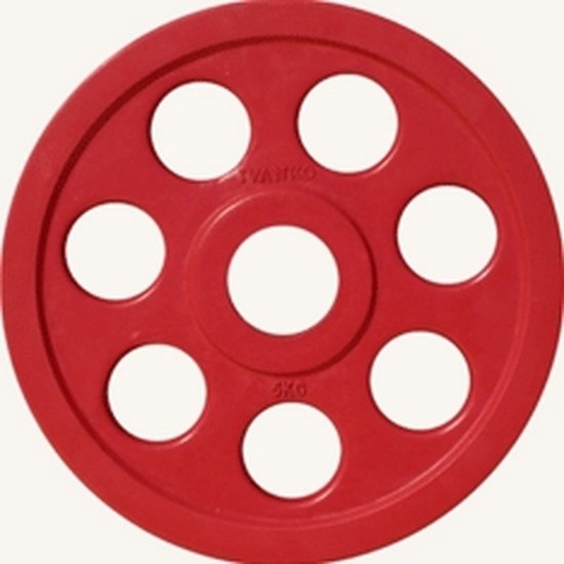 Диск обрезиненный 5кг Johns DR71023 -5С красный
