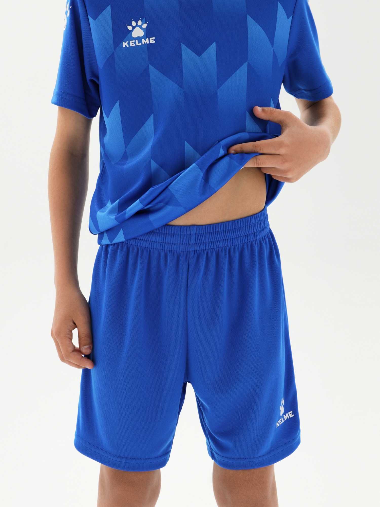 Детская футбольная форма Kelme Short-Sleeved Football Suit 8251ZB3003-481 Blue
