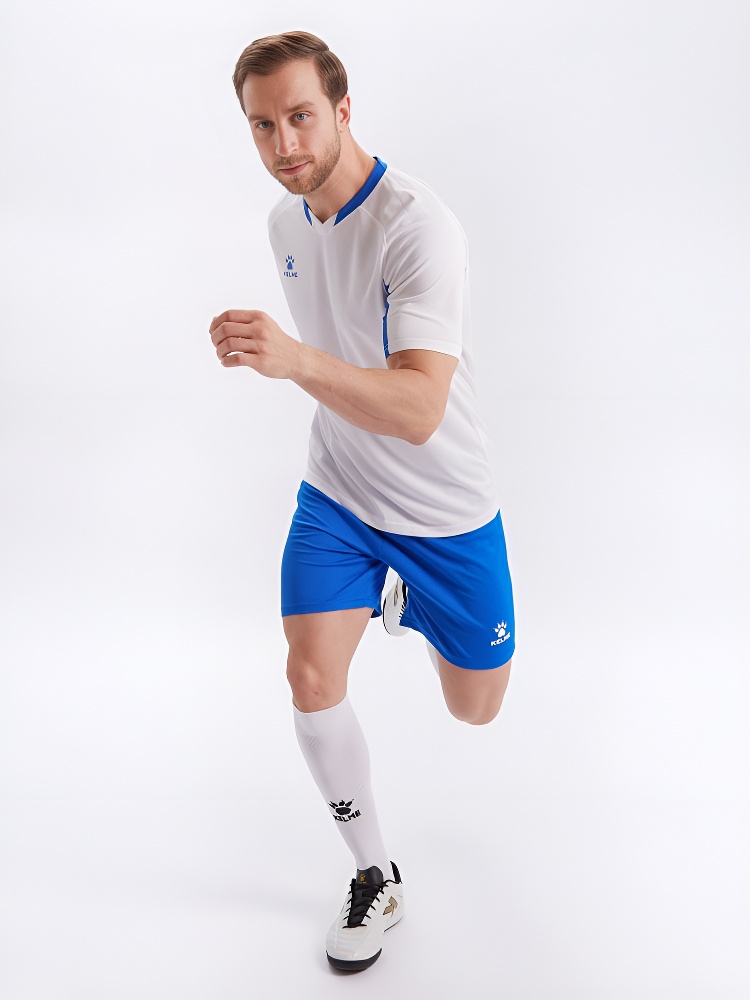 Футбольная форма Kelme Short-Sleeved Football Suit 8251ZB1002-100 White\Blue
