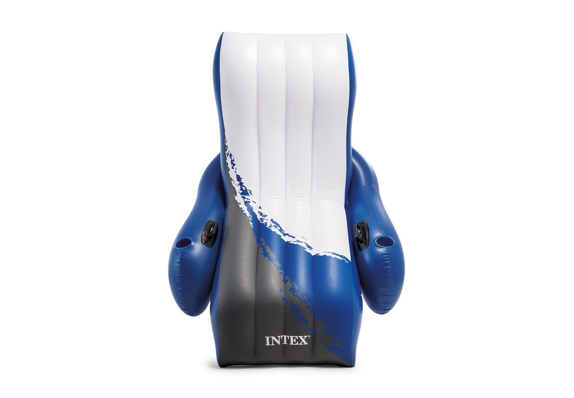 Кресло-шезлонг Intex 180х135 см, с подстаканником и ручкой 58868
