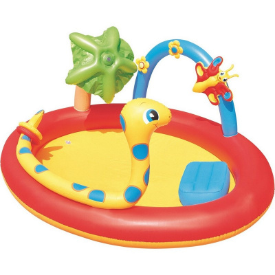 Игровой бассейн 192х150х88 см Bestway с брызгалкой и кольцами 53026