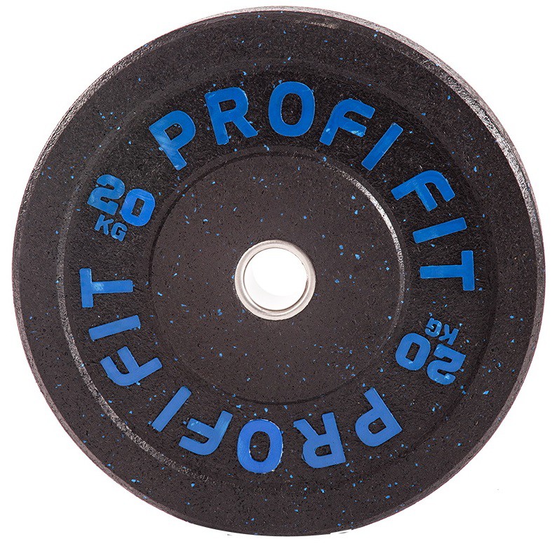 Диск для штанги Hi-Temp с цветными вкраплениями, d51 20кг Profi-Fit