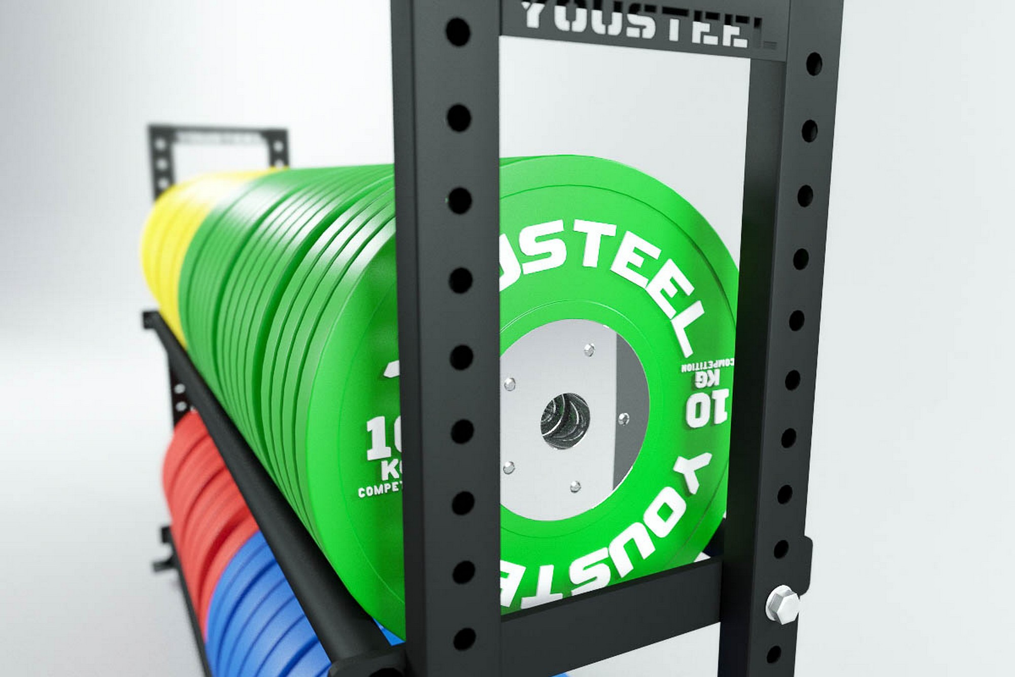 Стеллаж модульный YouSteel СТМ 1800-1200-диски | Premium Fitness