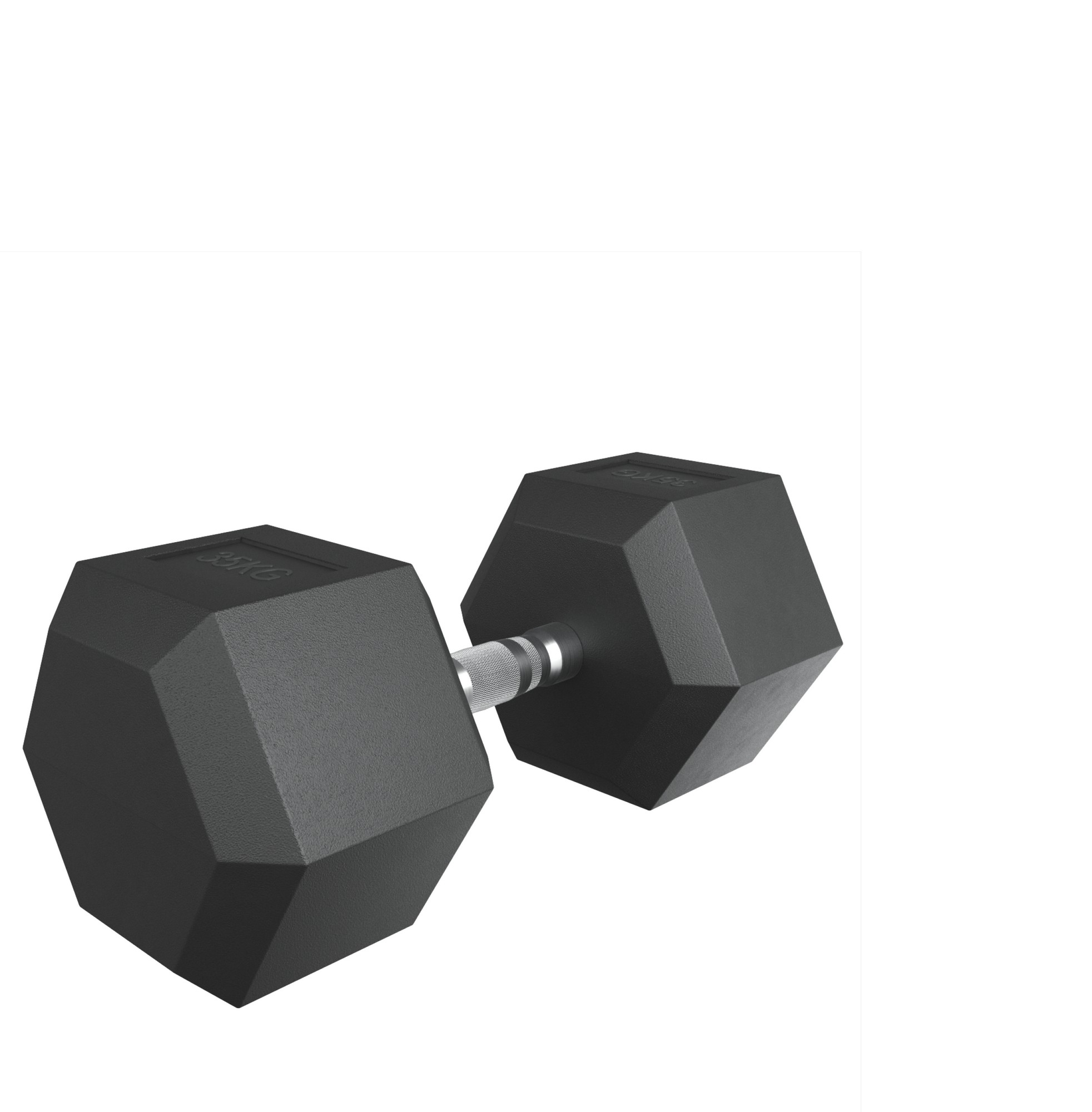 Гантель гексагональная обрезиненная 35 кг UnixFit DBHEX35