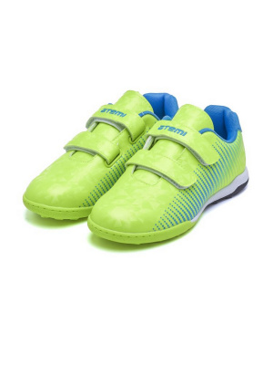 Бутсы футбольные Atemi TURF KIDS SBA-006 ярко-салатовый\синий