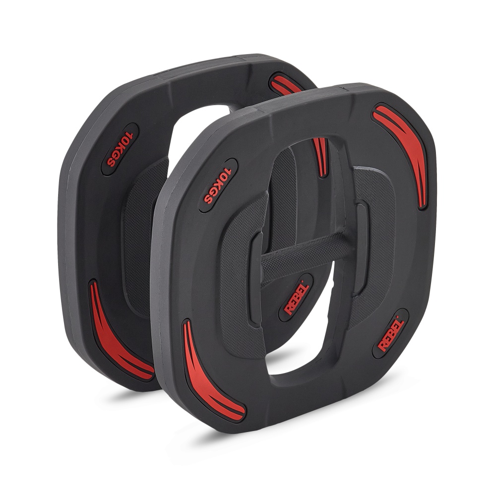 Диски 10 кг для памп-штанги для аэробики (пара) REBEL R-SMRTP R-SMRTD-10-PAIR