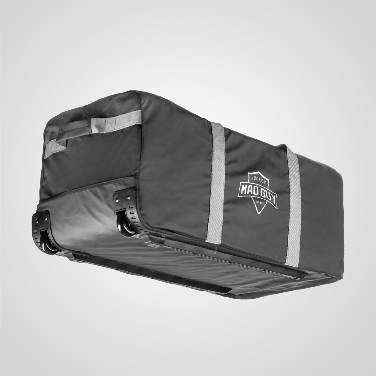 Сумка хоккейная на колесах Carry+ JR 33" Mad Guy черный\серый