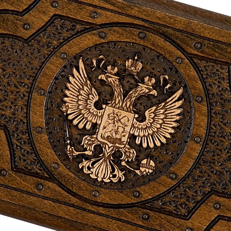 Нарды резные Mirzoyan Герб РФ 3 30 am035-3