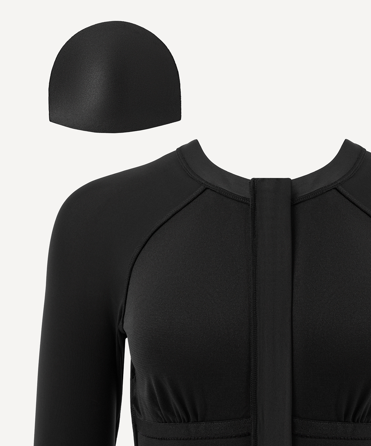 Купальник для плавания с длинным рукавом, полиамид 25DEGREES Surf Black