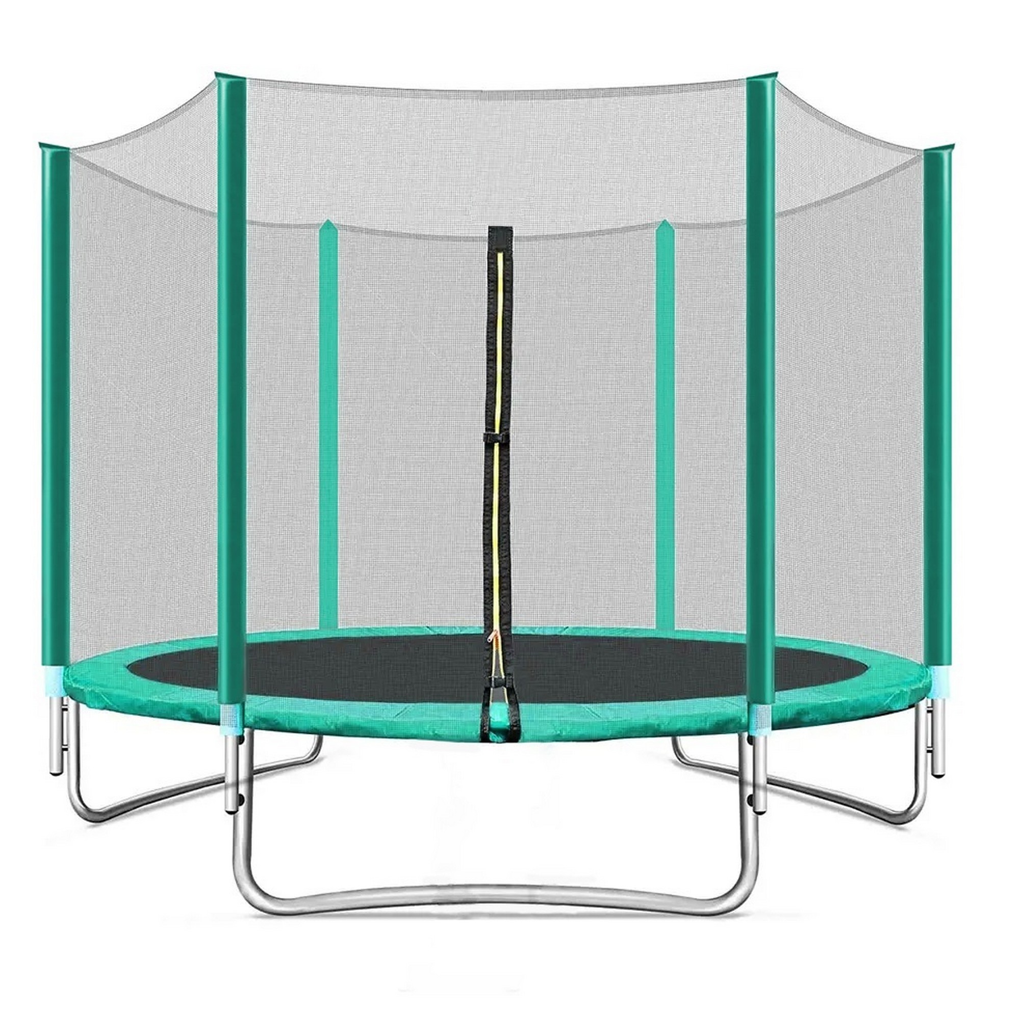 Батут с защитной cеткой Perfetto Sport Activity 8", d240см, зеленый