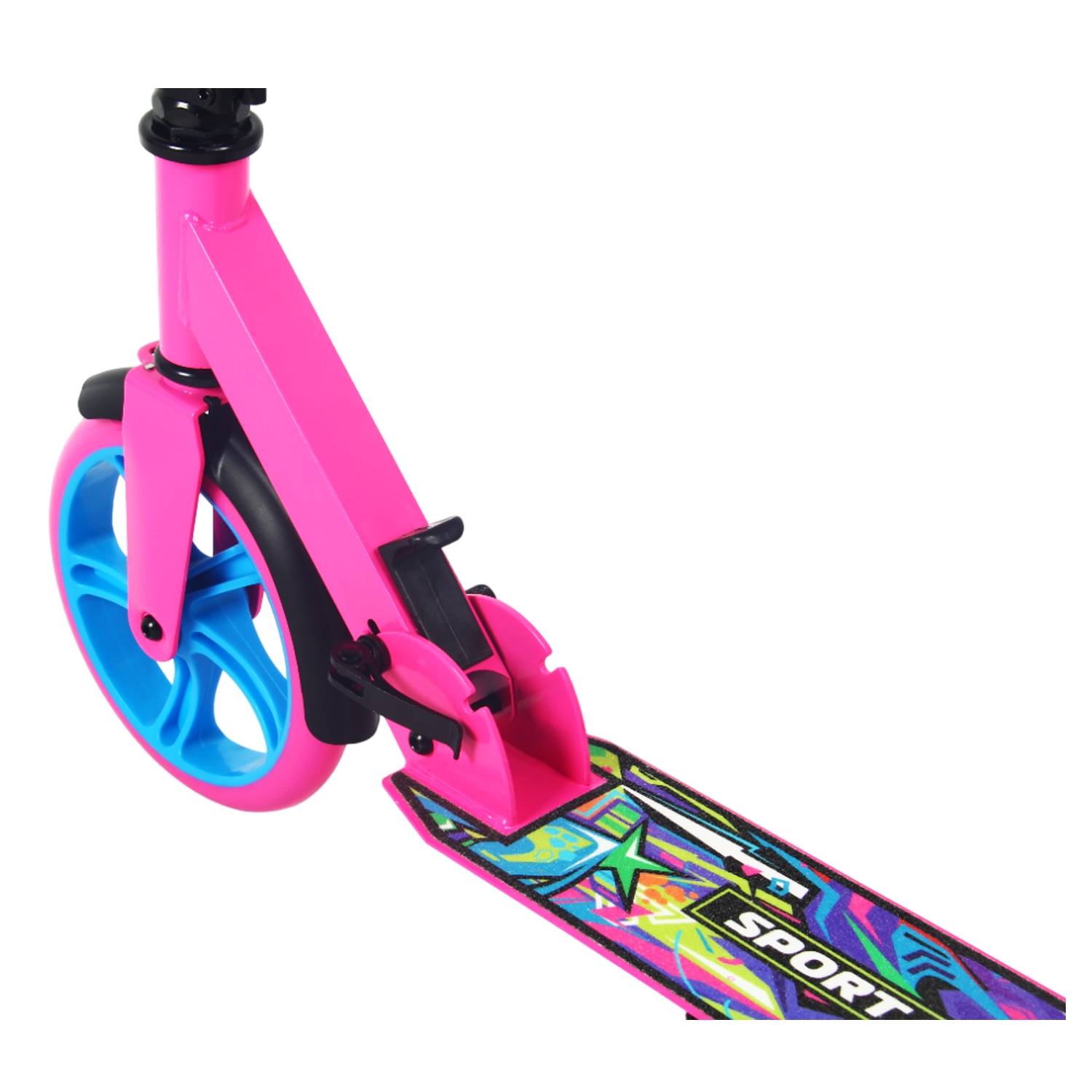 Самокат 200мм Sport Collection CK-SA200-3 pink (фонарь и наклейка в подарок)
