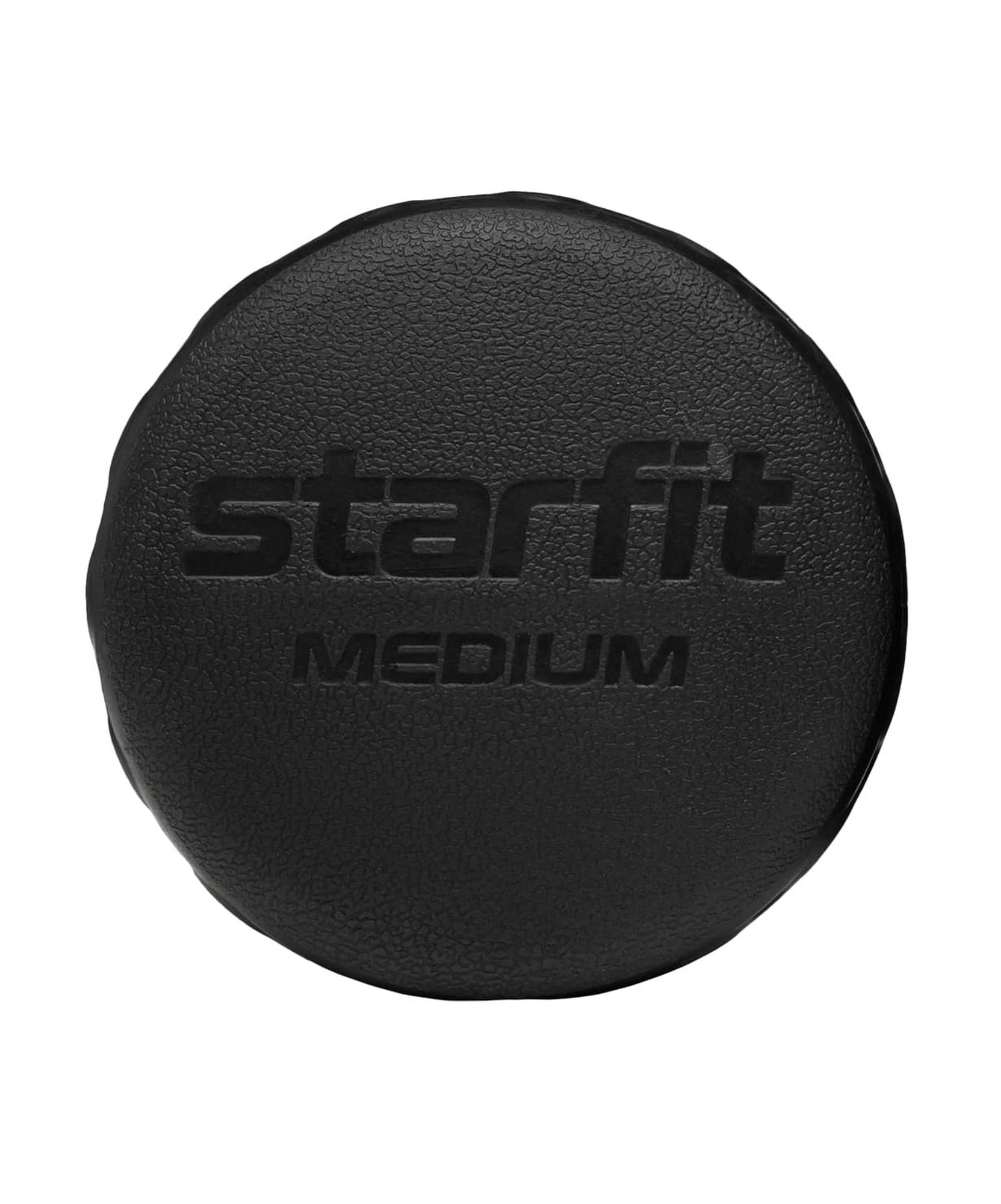 Ролик массажный 30x10x10см Star Fit PU, средняя жесткость FA-526 черный