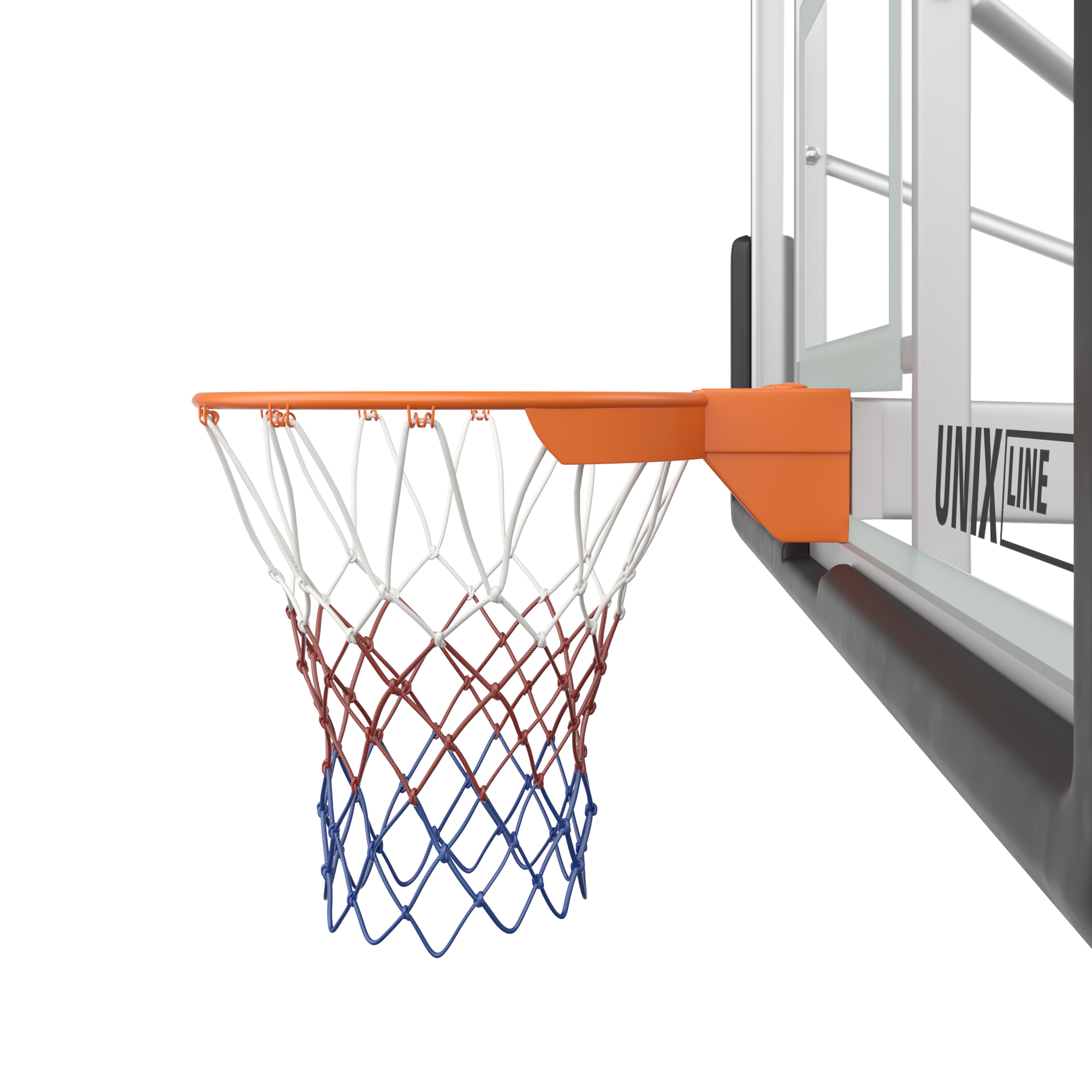 Баскетбольная стойка UnixFit Line B-Stand-TG PRO 72"x42" R45 H120-305 см BSTSFPPR305_72TGBK