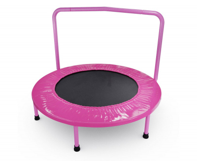 Батут с поручнем DFC JUMPFIT 36'' SD1810149Z-P розовый