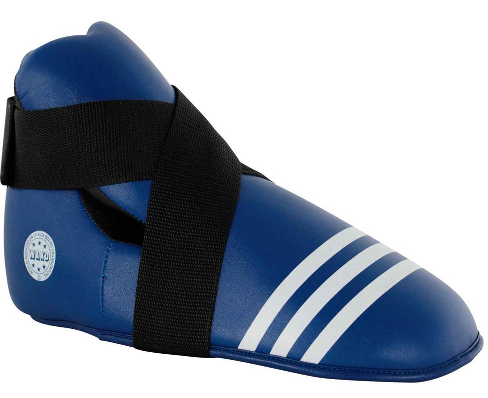 Защита стопы Adidas WAKO Kickboxing Safety Boots синяя adiWAKOB01