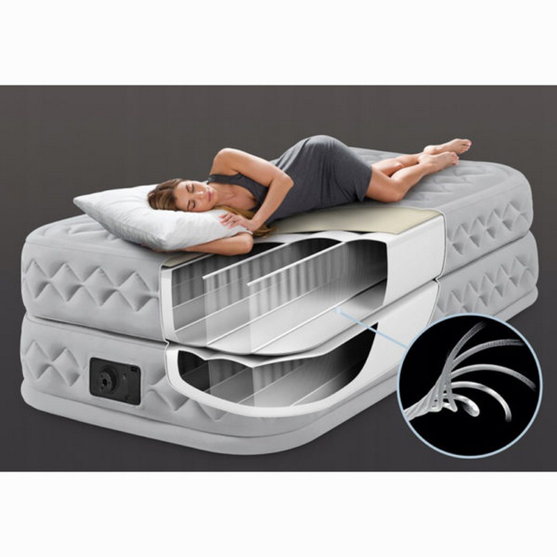 Надувная кровать Intex Supreme Air-Flow Bed 152х203х51см, встроенный насос 220V 64490