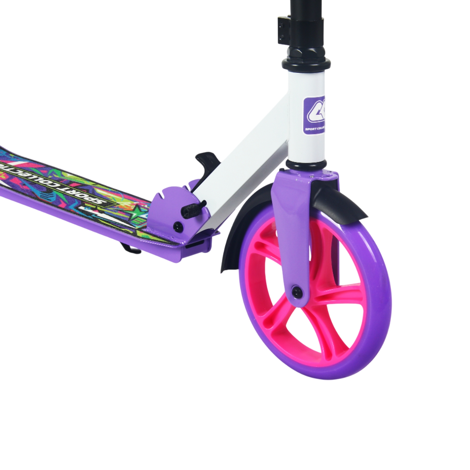 Самокат 200мм Sport Collection CK-SA200-3 violet (фонарь и наклейка в подарок)