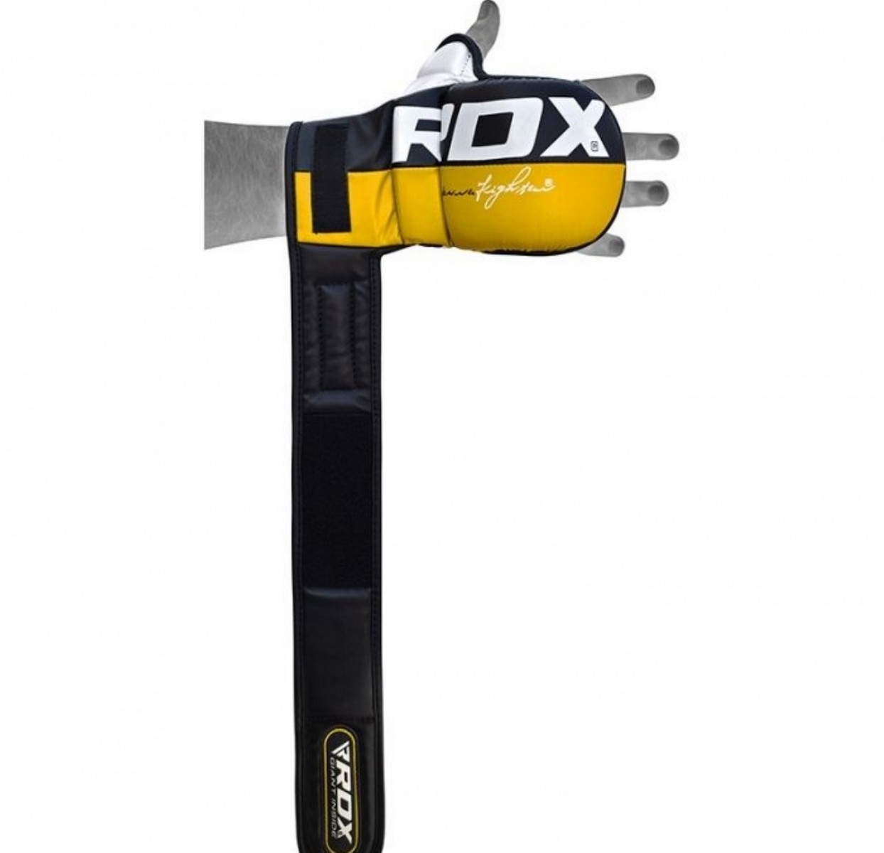 Перчатки тренировочные RDX Grappling T6 Plus GGR-T6Y+ желтый