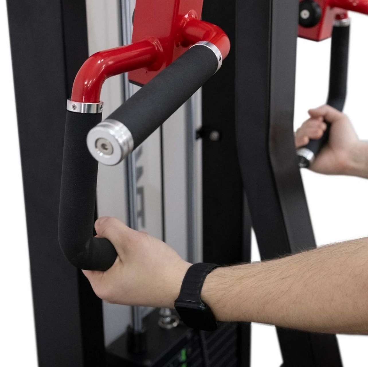 Горизонтальная тяга Protrain CP108, черно-красный | Premium Fitness