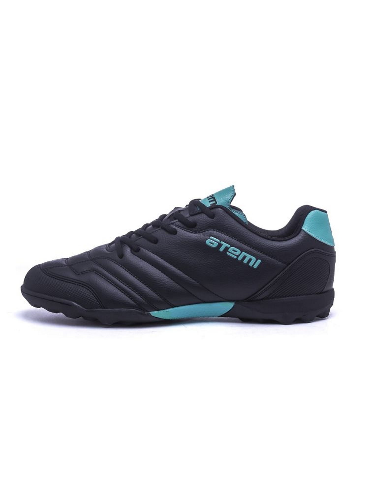 Бутсы футбольные Atemi TURF JUNIOR SBA-004 черный\ бирюзовый
