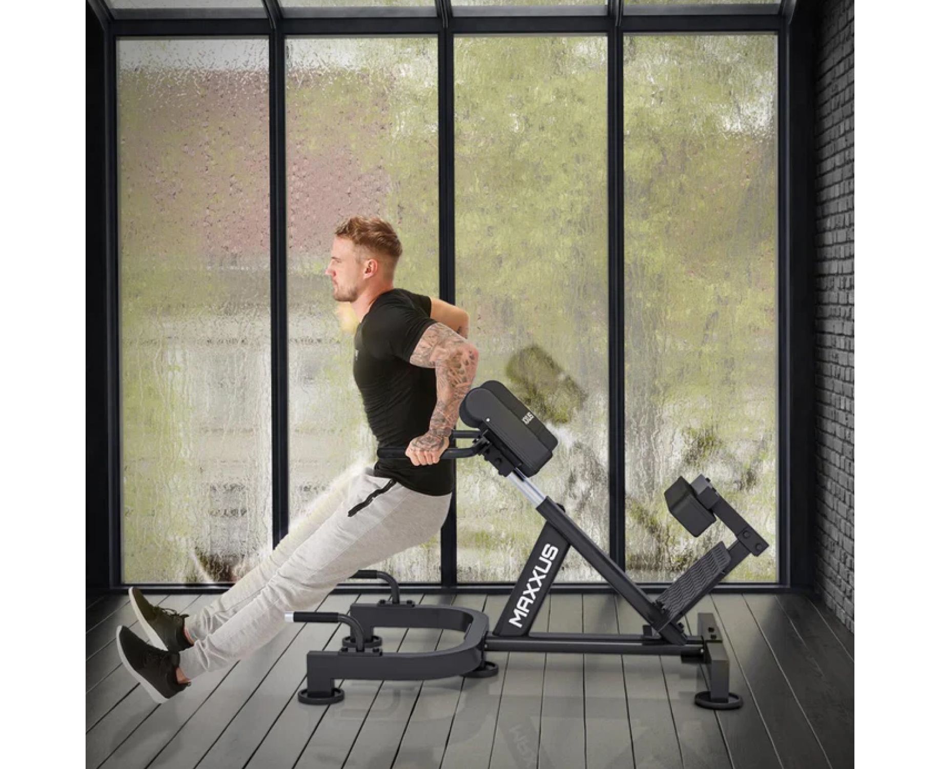 Гиперэкстензия DFC MAXXUS Римский стул GSMX-600080-00019-0001 | Premium Fitness