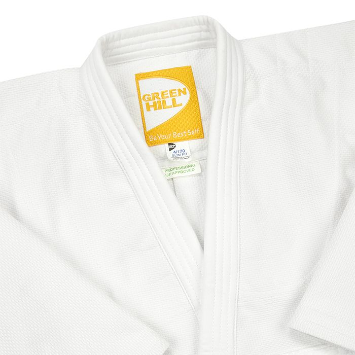 Кимоно дзюдо Green Hill Professional gold IJF approved JSPT-10361, белое