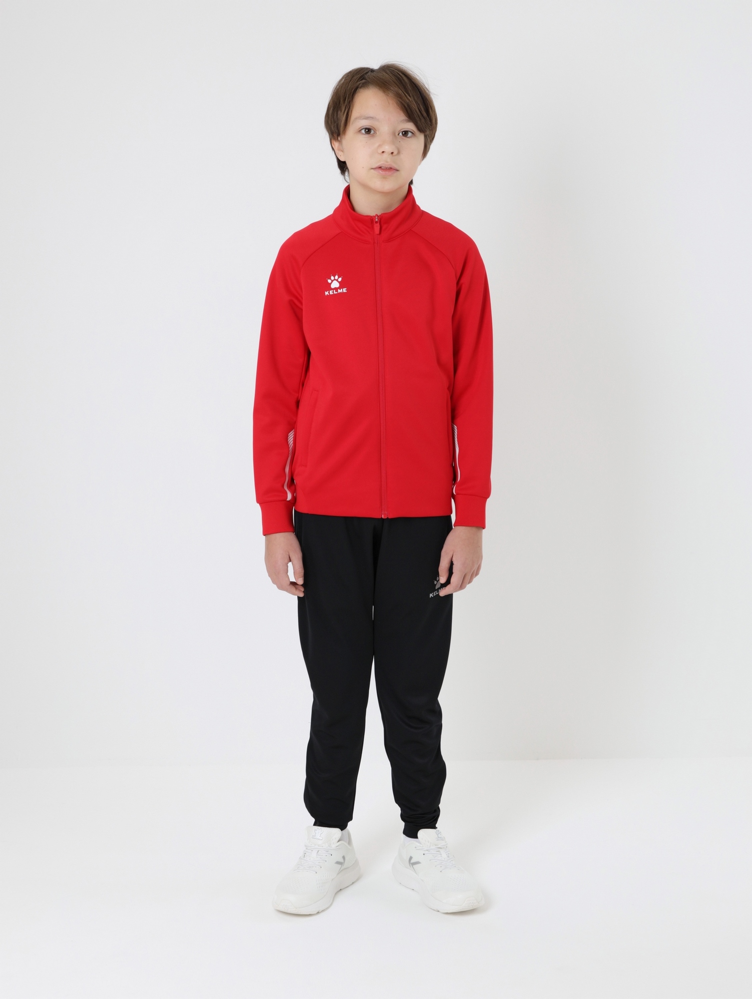 Детская олимпийка Kelme Children's Knitted Jacket (fleece) 7461WT3143-600 Red