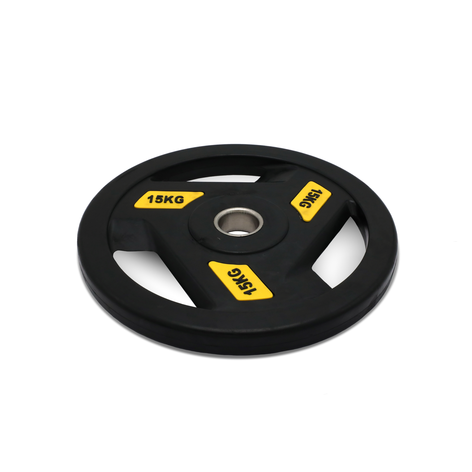 Диск обрезиненный c хватом 15кг, 51 мм UnixFit PRO DG15RUBPYL