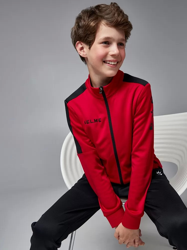 Детский спортивный костюм Kelme Tracksuit 3773200-611 Red\Black