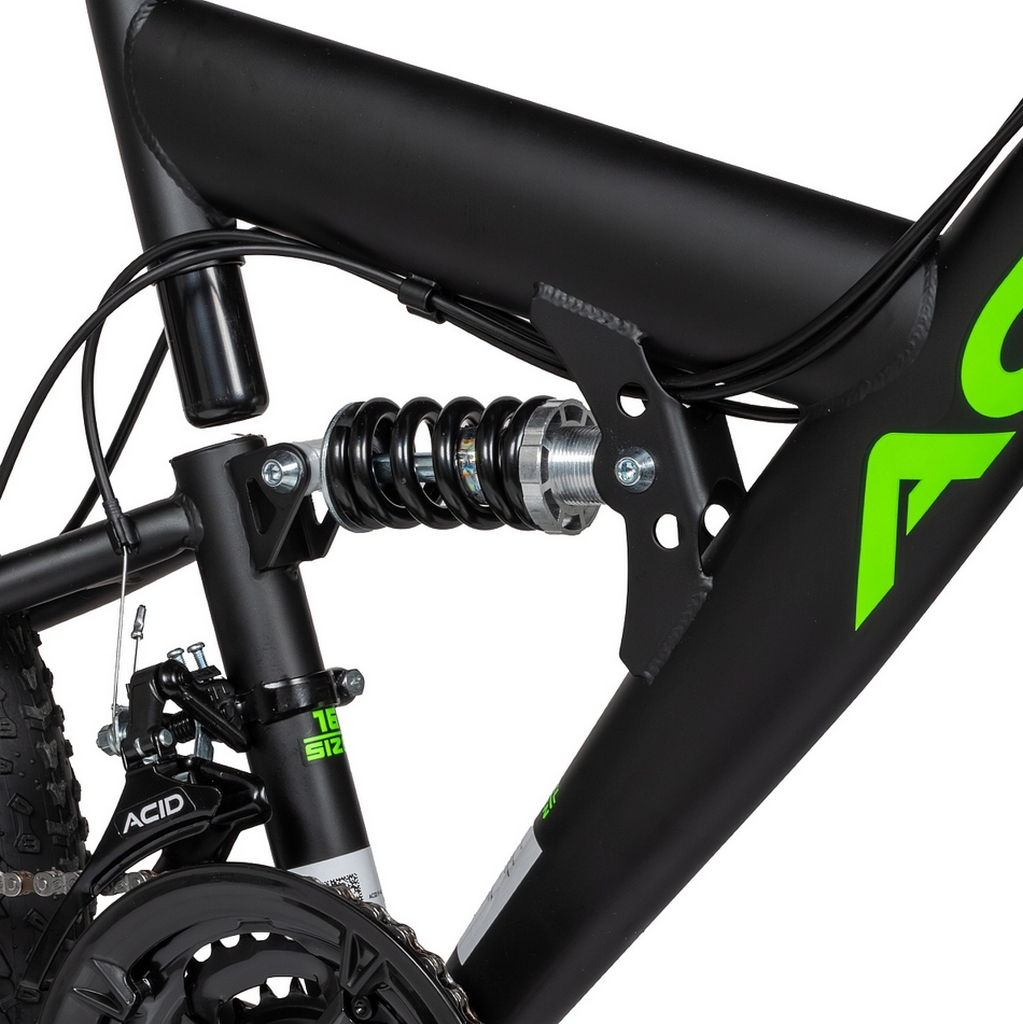Велосипед 24" Acid F 440 D 2026 056319 Black Flat\Neon Green