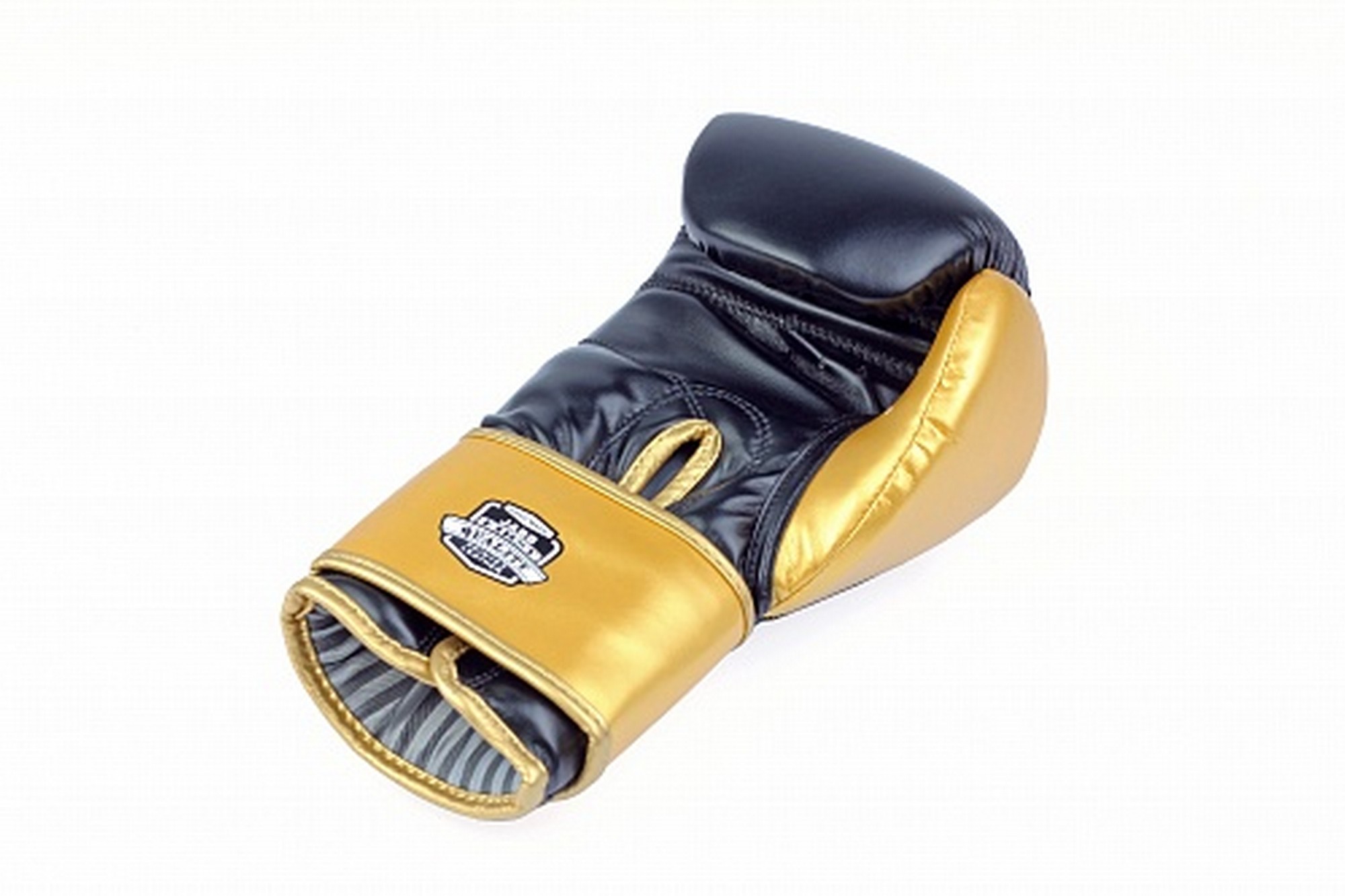 Перчатки боксерские (иск.кожа) 8ун Jabb JE-4081/US Ring черный\золото