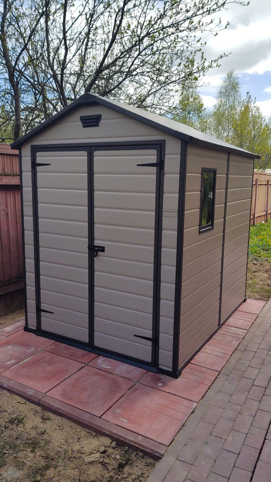 Сарай "Манор 6x8DD" (177х230 см), бежевый
