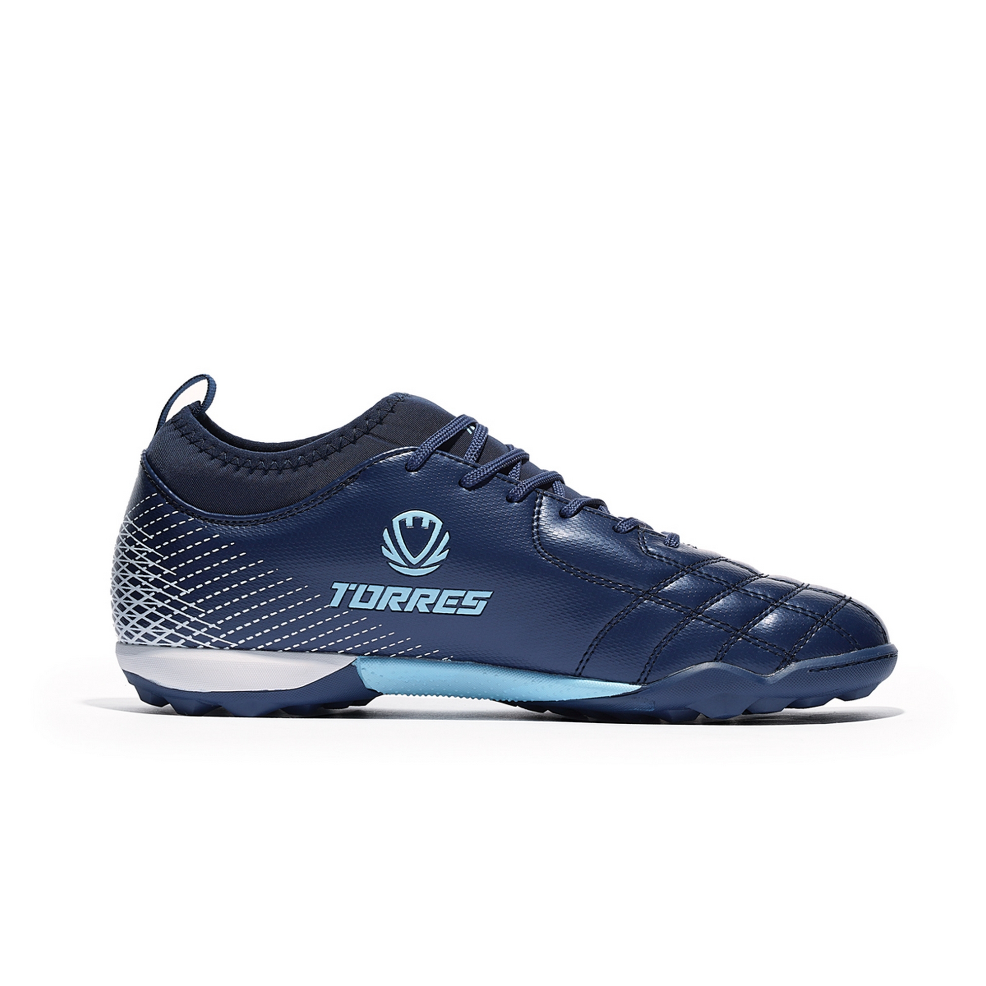 Бутсы футбольные (многошиповки) подростковые Torres BOLA-J TS2342310-372 с носком, синий