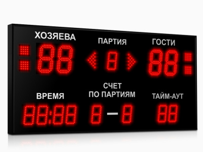 Табло для волейбола Импульс 715-D15x4-D10x9-S4-A2