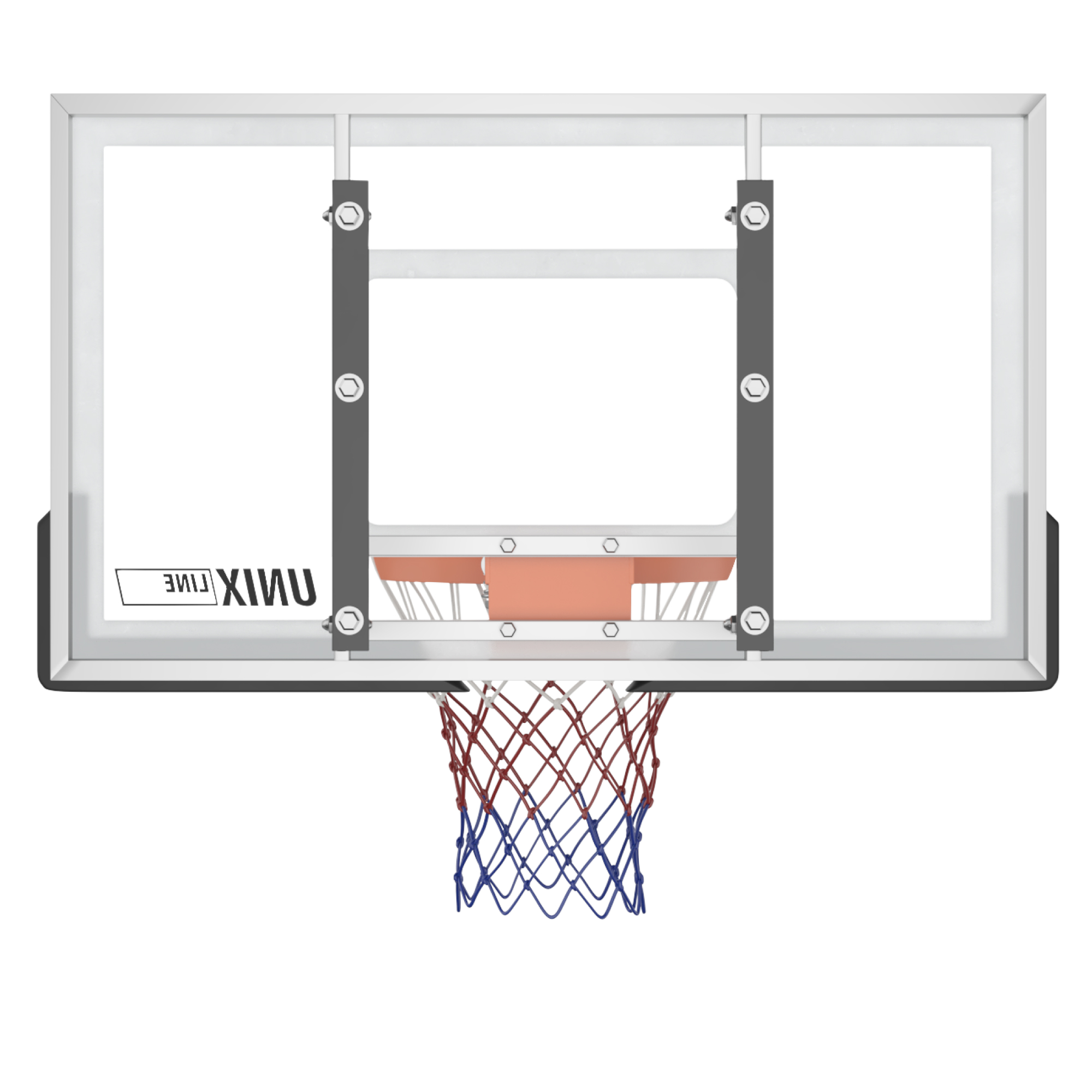 Баскетбольный щит 50"x32" R45 Unix Line B-Backboard-PC BSBS50PCBK