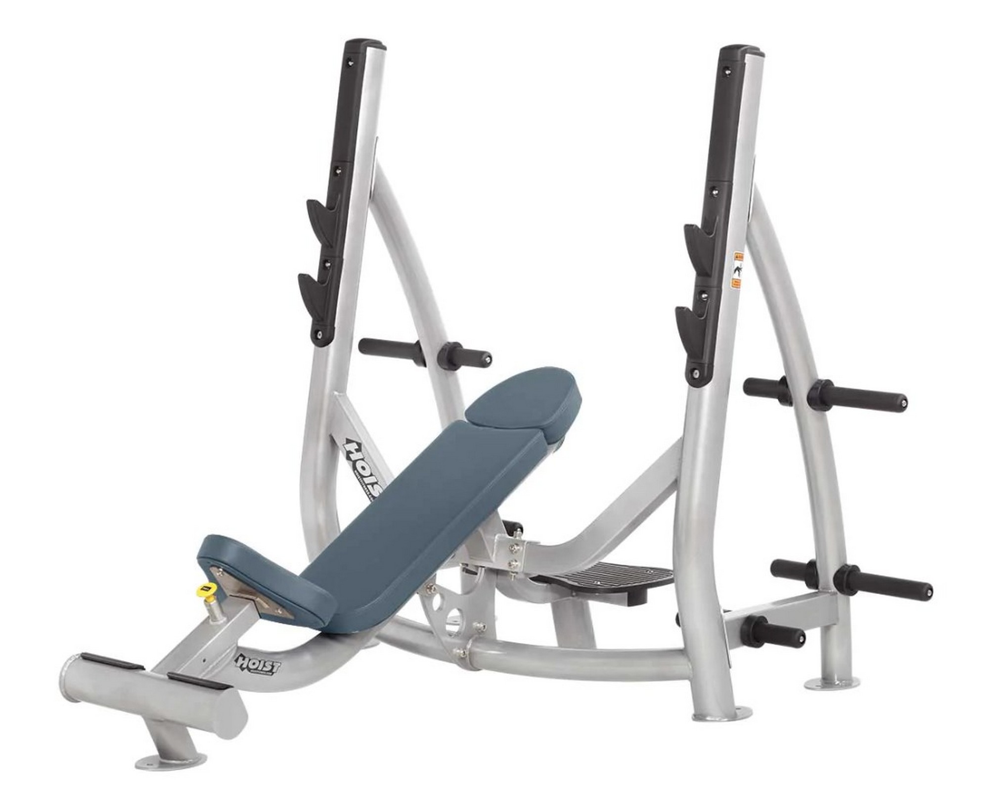 Олимпийская наклонная скамья с держателями дисков Hoist CF-3172 | Premium Fitness