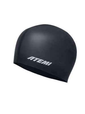 Шапочка для плавания Atemi light silicone cap Deep black FLSC1BK черный
