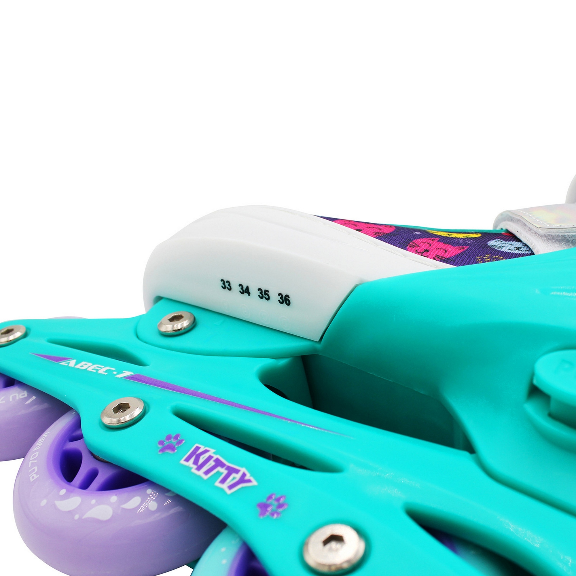 Раздвижные роликовые коньки Alpha Caprice Kitty Mint