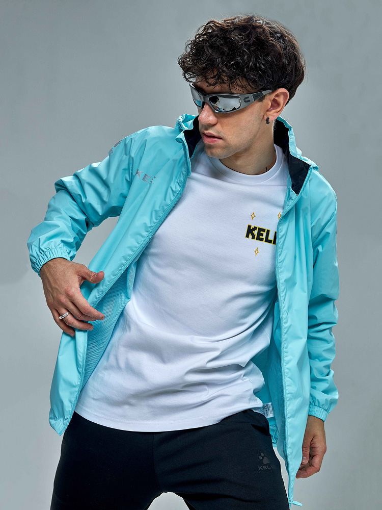 Ветровка Kelme Raincoat 3801241-405 Light Blue