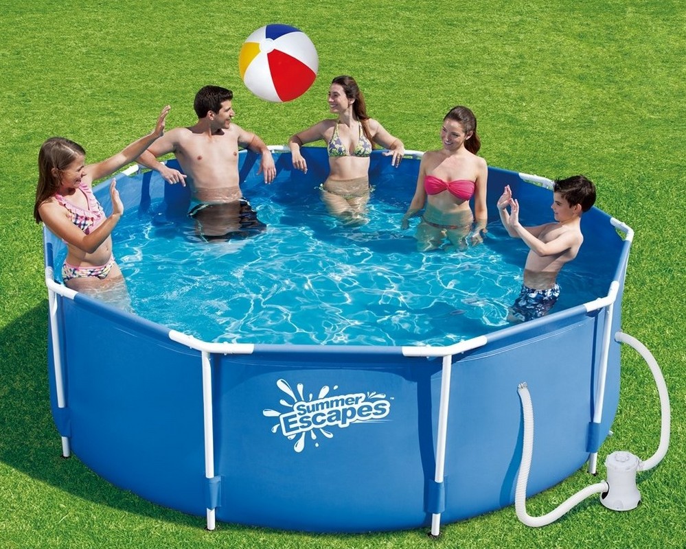 Каркасный бассейн круглый 396х132см SummerEscapes P20-1352-A