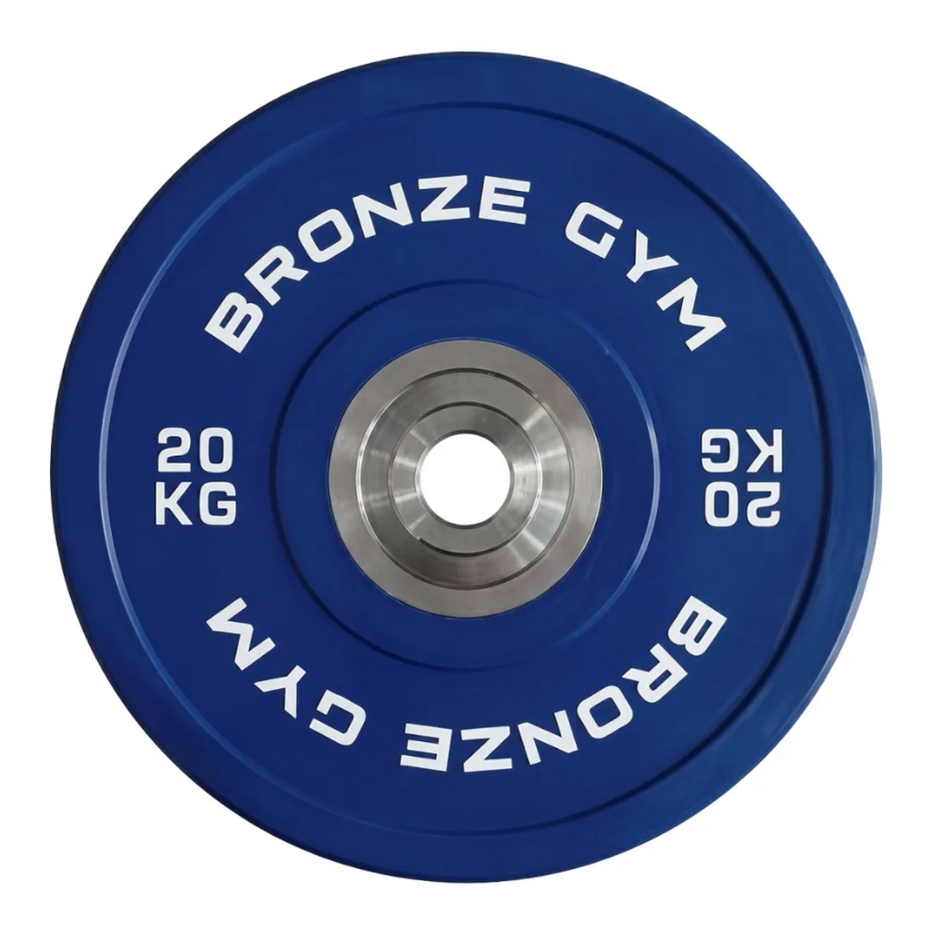 Диск олимпийский тяжелоатлетический 20 кг Bronze Gym BGPLWL200 синий