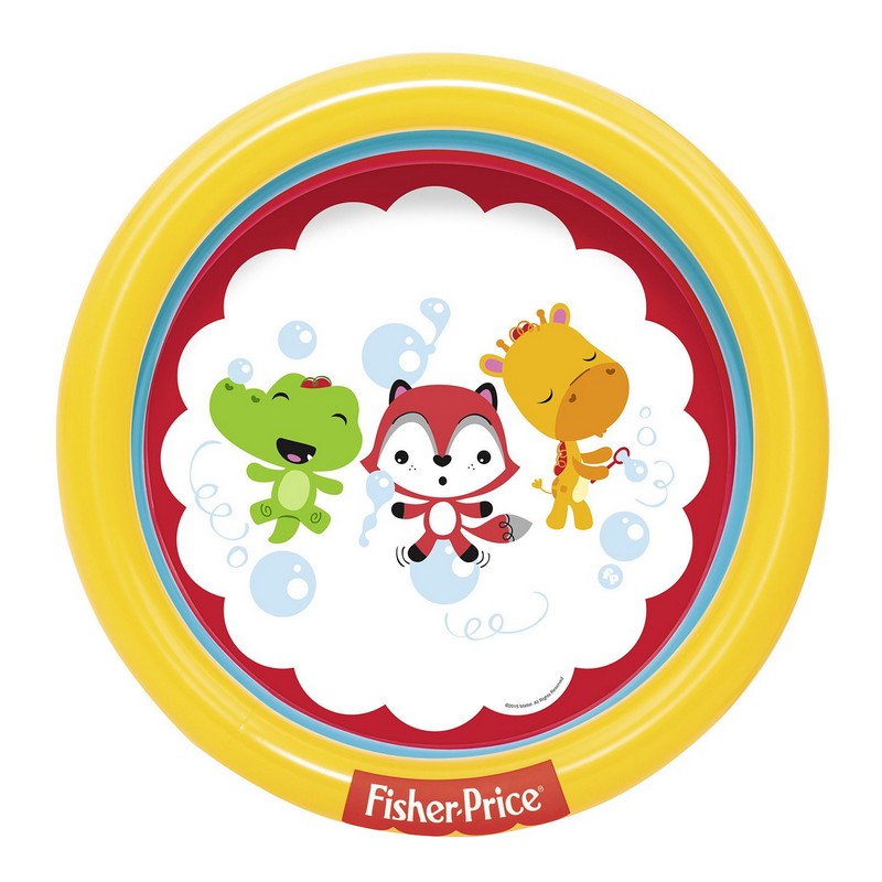 Бассейн надувной Bestway Fisher Price 91x91х25 см 93501 (25 шариков)