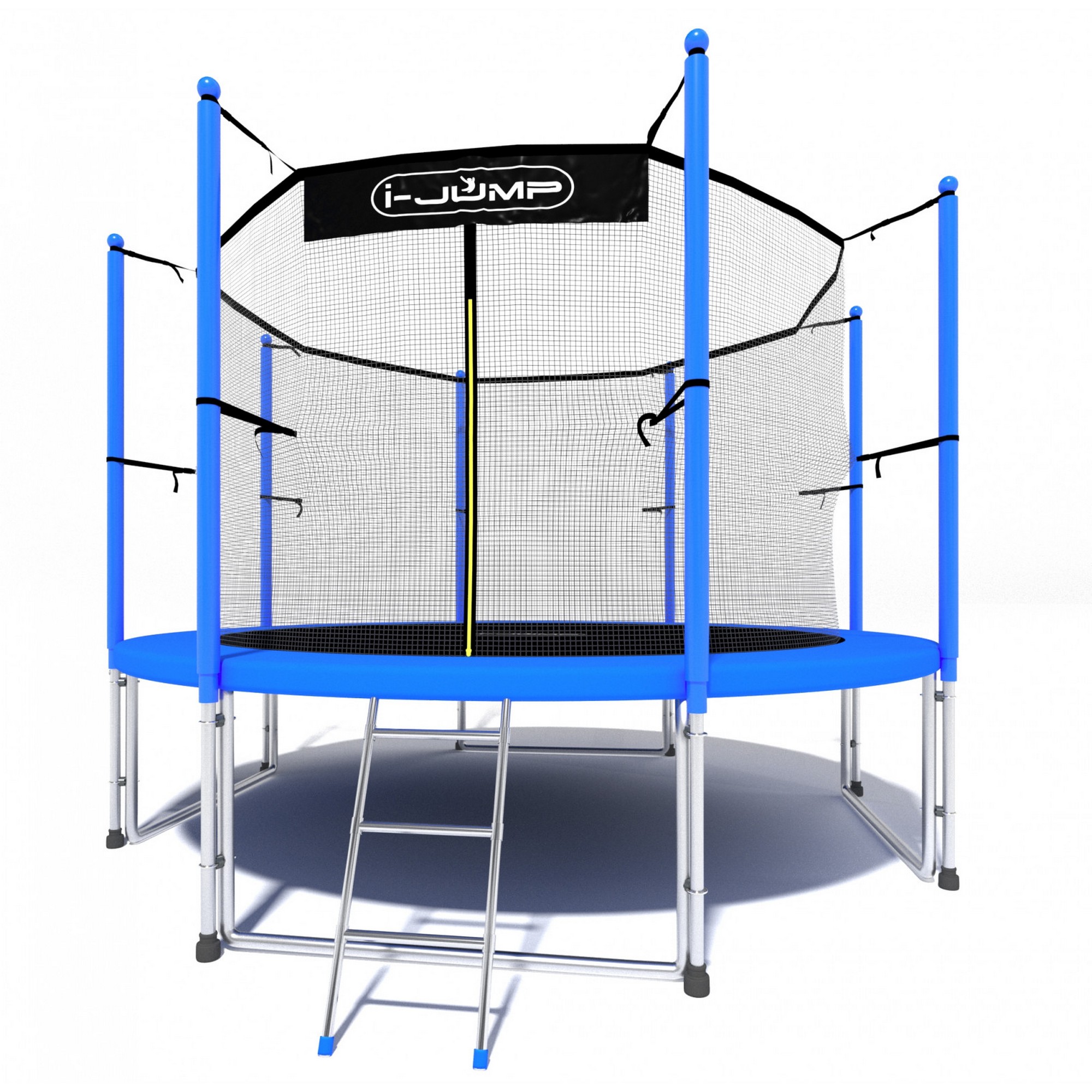 Батут 12ft i-Jump Classic Light с лестницей синий