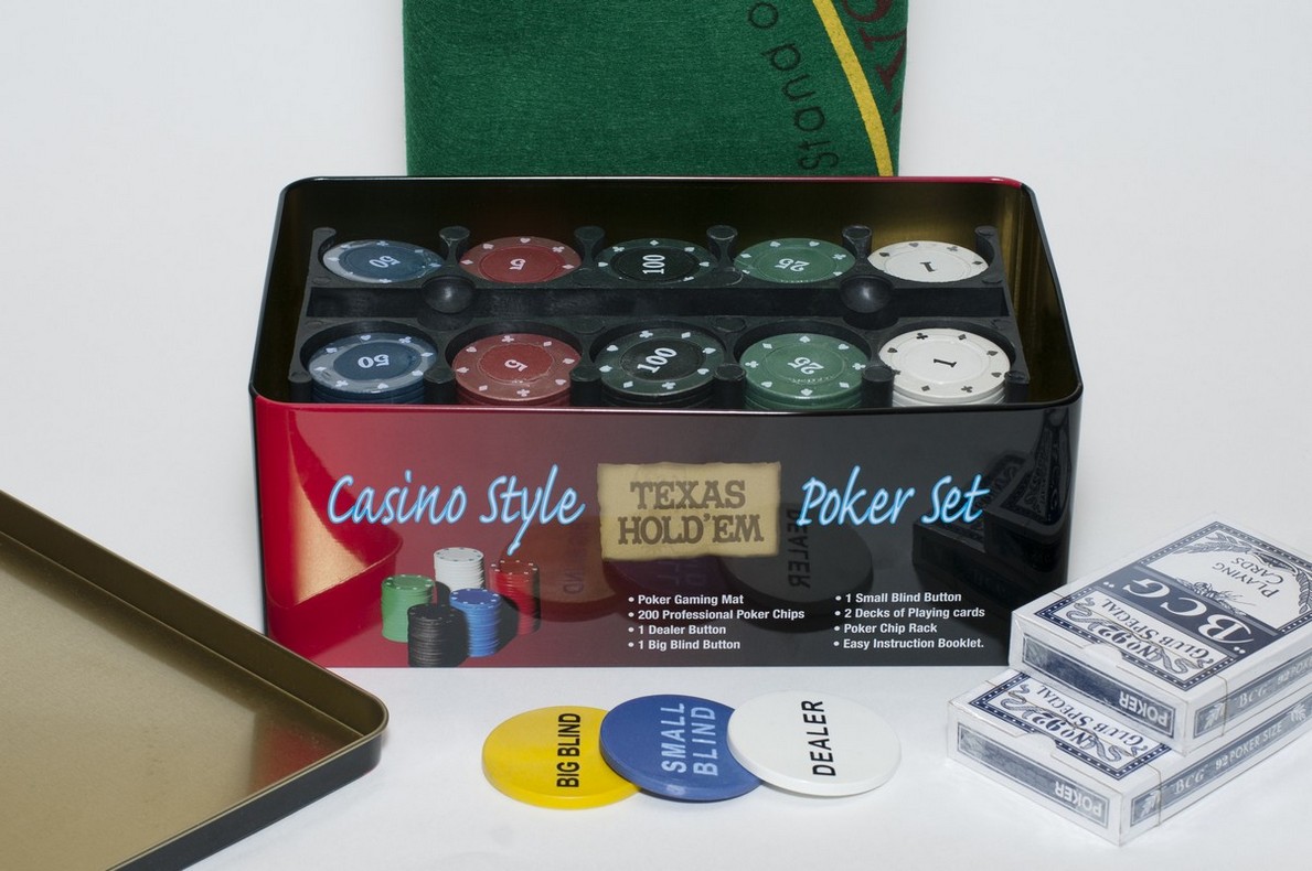 Набор для покера Partida Holdem Light на 200 фишек с номиналом