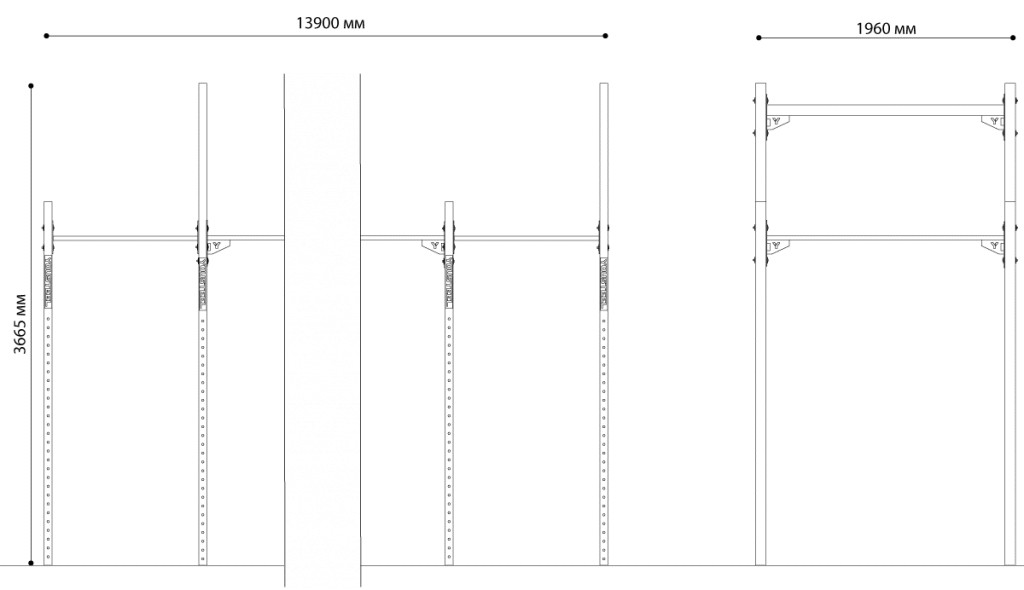 Функциональная рама YouSteel ФР-12700-1800-1